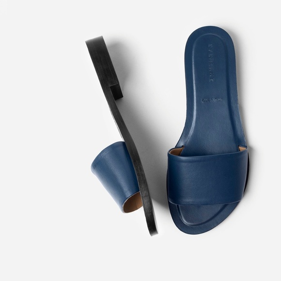 Everlane Shoes - Everlane Blue - The Slide Sandal